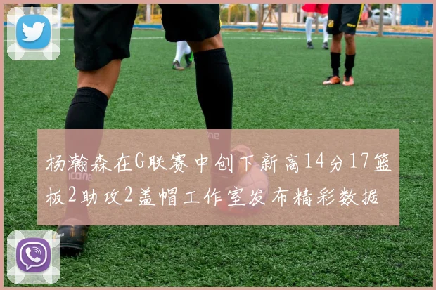 杨瀚森在G联赛中创下新高14分17篮板2助攻2盖帽工作室发布精彩数据海报